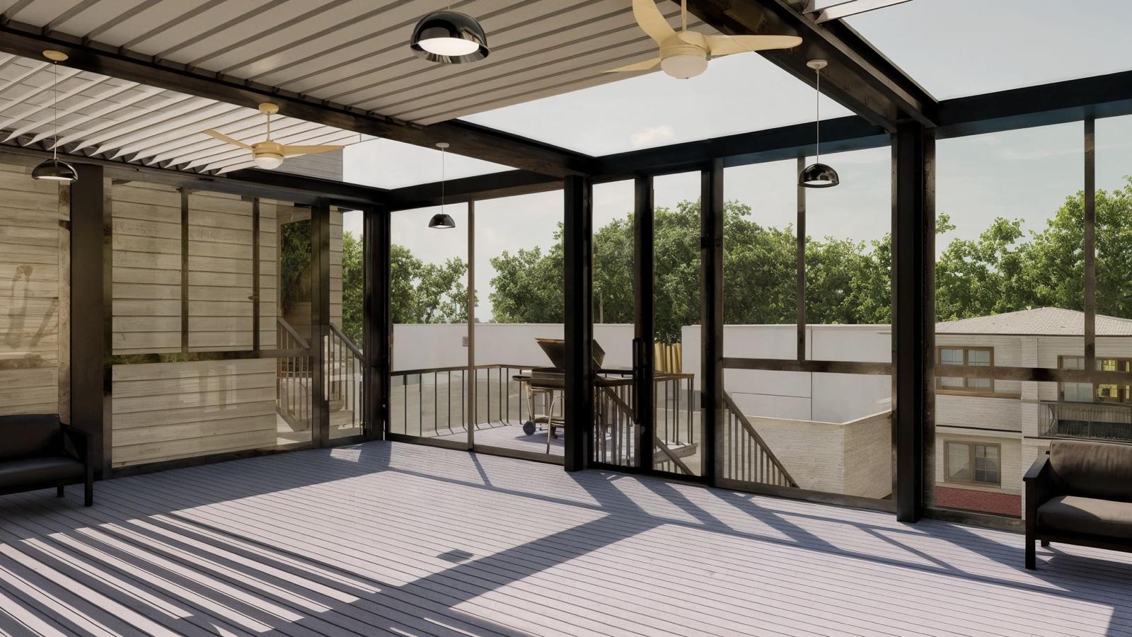 Beautiful pergola outdoor space